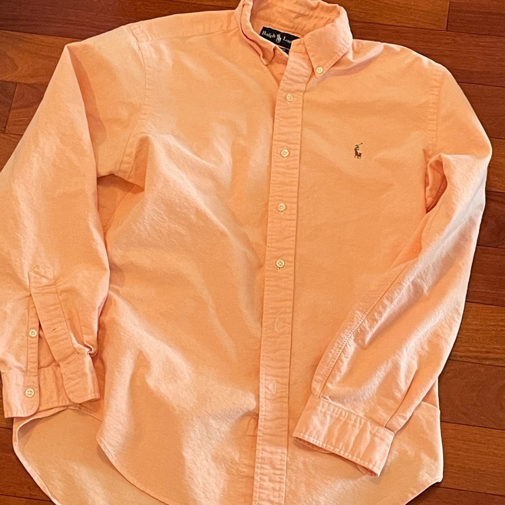 Orange (carrot) Polo Ralph Lauren Oxford Sz M